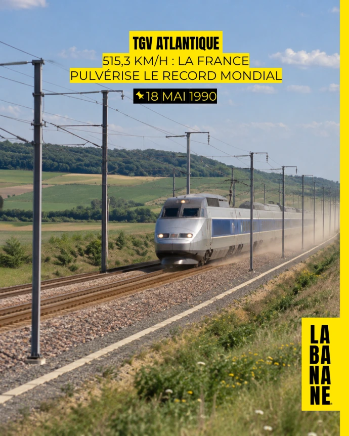 Le TGV Atlantique pulvérise le record du monde