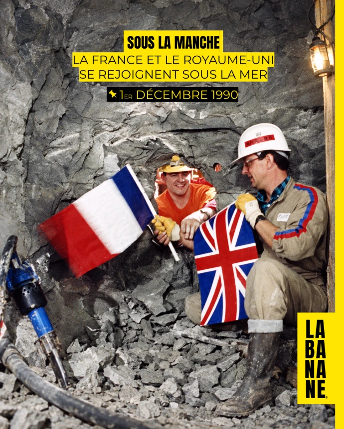 La France et le Royaume-Uni se rejoignent sous la Manche